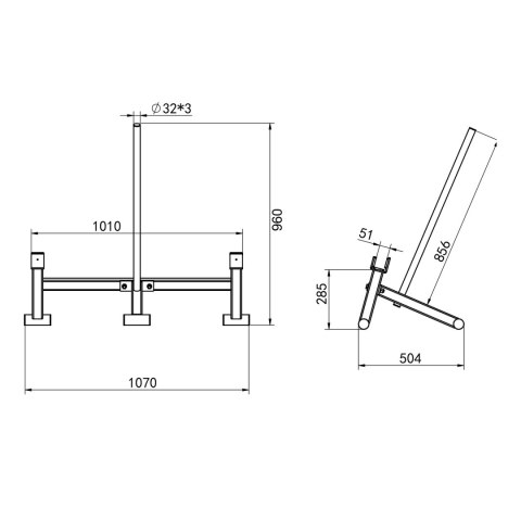 STR44 PODNOŚNIK DO SZTANGI DEADLIFT BARBELL JACK COMMERCIAL HMS HMS