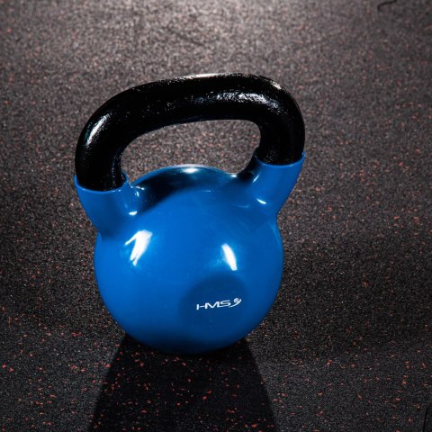 KNV08 BLUE KETTLEBELL ŻELIWNY POKRYTY WINYLEM HMS HMS