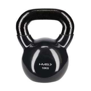 KNV10 BLACK KETTLEBELL ŻELIWNY POKRYTY WINYLEM HMS HMS