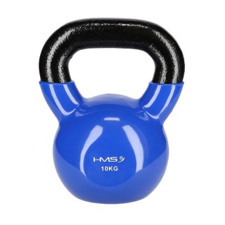 KNV10 BLUE KETTLEBELL ŻELIWNY POKRYTY WINYLEM HMS HMS