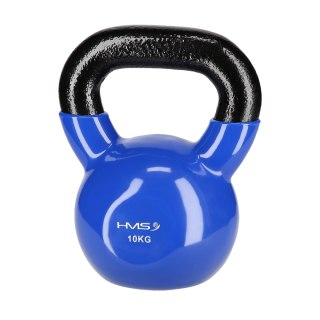 KNV10 BLUE KETTLEBELL ŻELIWNY POKRYTY WINYLEM HMS HMS