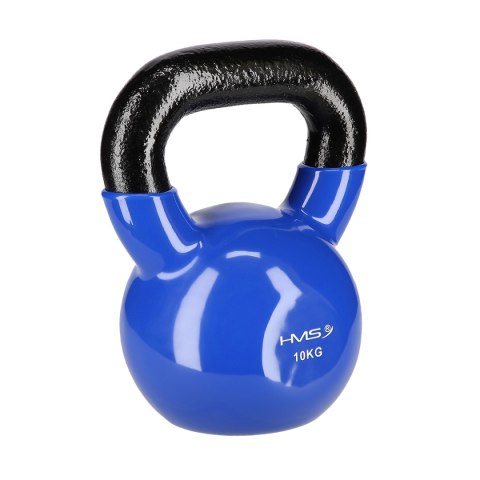 KNV10 BLUE KETTLEBELL ŻELIWNY POKRYTY WINYLEM HMS HMS