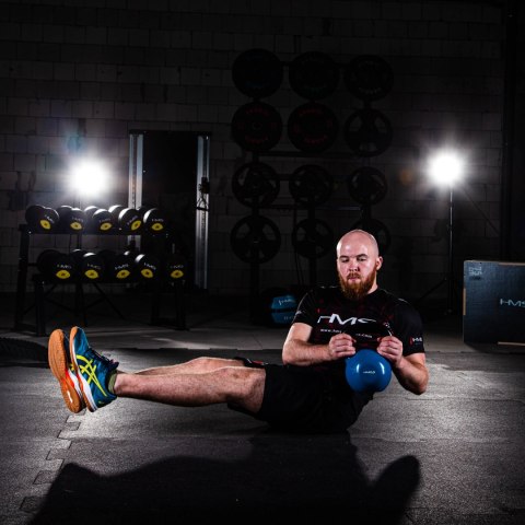 KNV10 BLUE KETTLEBELL ŻELIWNY POKRYTY WINYLEM HMS HMS