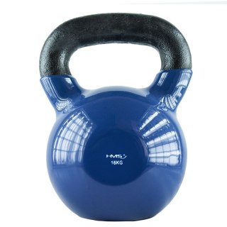 KNV16 BLUE KETTLEBELL ŻELIWNY POKRYTY WINYLEM HMS HMS