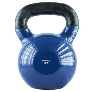 KNV20 BLUE KETTLEBELL ŻELIWNY POKRYTY WINYLEM HMS HMS
