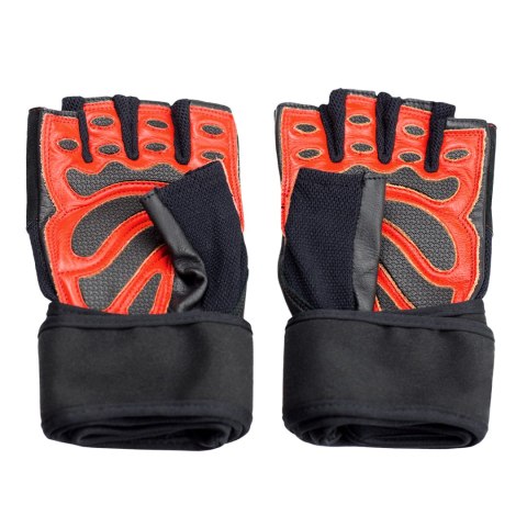 RST01 BLACK/RED ROZM. L RĘKAWICE NA SIŁOWNIĘ HMS HMS