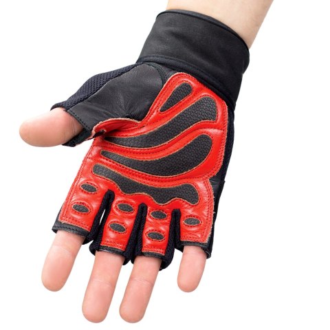 RST01 BLACK/RED ROZM. XL RĘKAWICE NA SIŁOWNIĘ HMS HMS
