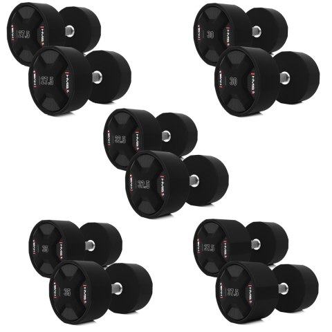 HPC SET ZESTAW HANTLI POLIURETANOWYCH 2 x 27.5 - 37.5 KG CPU (325 KG) HMS HMS