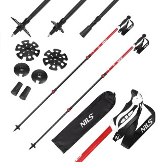 TK8601 RED KIJE TREKKINGOWE ALUMINIOWE NILS NILS