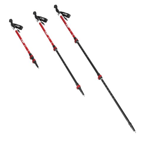 TK8601 RED KIJE TREKKINGOWE ALUMINIOWE NILS NILS