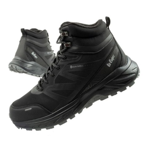 Lee Cooper buty męskie zimowe trekkingowe ocieplane wodoodporne czarne