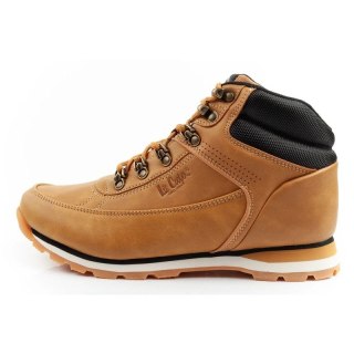 Lee Cooper buty sportowe męskie zimowe trekkingowe ocieplane za kostkę brązowe
