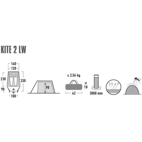 Namiot High Peak Kite 2 LW 10343 High Peak