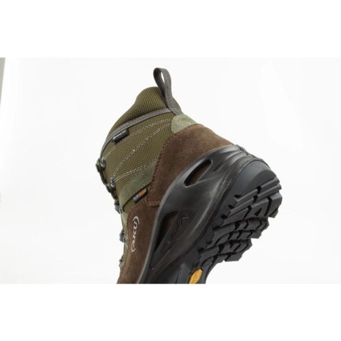 Aku Cimon Gore-tex buty sportowe trekkingowe męskie skórzane zielone brązowe