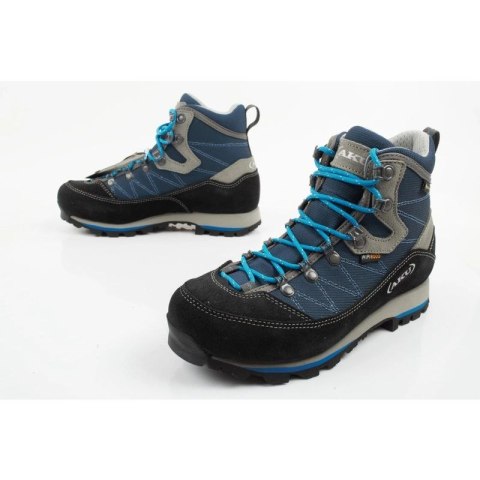 Aku Trekker Gore-tex buty trekkingowe damskie turystyczne za kostkę niebeskie