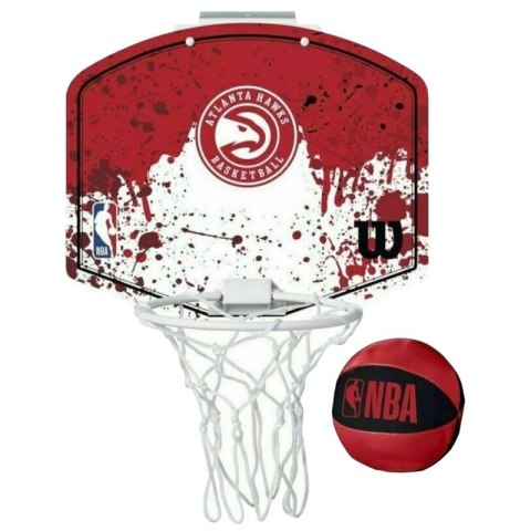 Tablica do koszykówki Mini Wilson NBA Team Atlanta Hawks Mini Hoop WTBA1302ATL Wilson