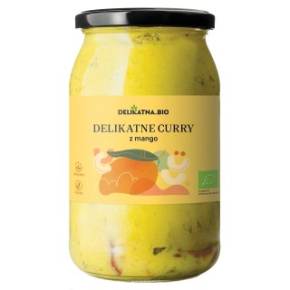 CURRY DELIKATNE Z MANGO I ORZECHAMI NERKOWCA BIO 900 ml - DELIKATNA DELIKATNA (kombucha, kimchi, zakwas)