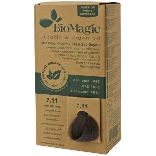 FARBA DO WŁOSÓW INTENSYWNY POPIELATY BLOND (7.11) 250 g - BIOMAGIC BIOMAGIC (farby do włosów)