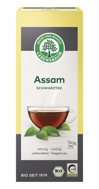 HERBATA CZARNA ASSAM BIO (20 x 2 g) 40 g - LEBENSBAUM LEBENSBAUM (przyprawy, herbaty, kawy)