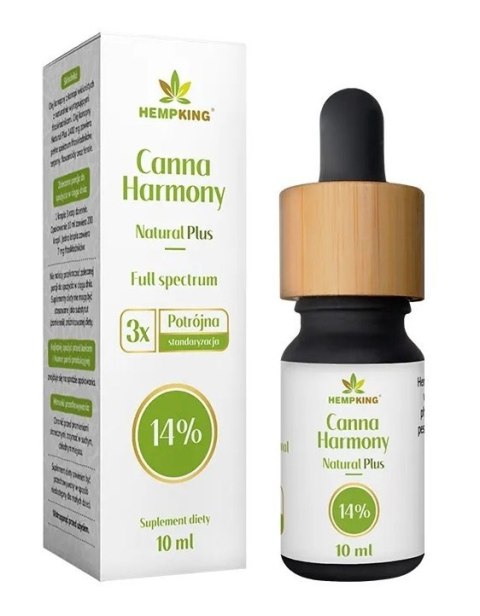 OLEJ KONOPNY 14 % (1400 mg FITOSKŁADNIKÓW) 10 ml - HEMPKING HEMPKING (suplementy diety, kosmetyki)