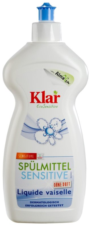 PŁYN DO MYCIA NACZYŃ SENSITIVE ECO 500 ml - KLAR KLAR (środki czystości)
