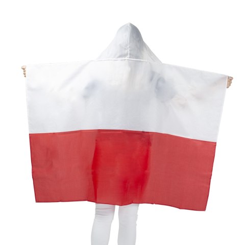 RU151 FLAGA NARZUTA BIAŁO-CZERWONA INNY