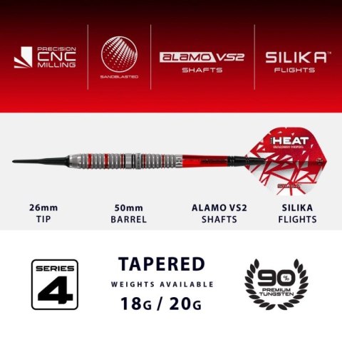 Rzutki Harrows CHIZZY SERIES 4 90% softip