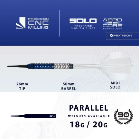 Rzutki Harrows GEO 01 PARALLEL 90% softip