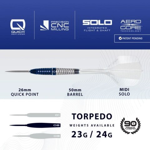 Rzutki Harrows GEO 02 TORPEDO 90% steeltip