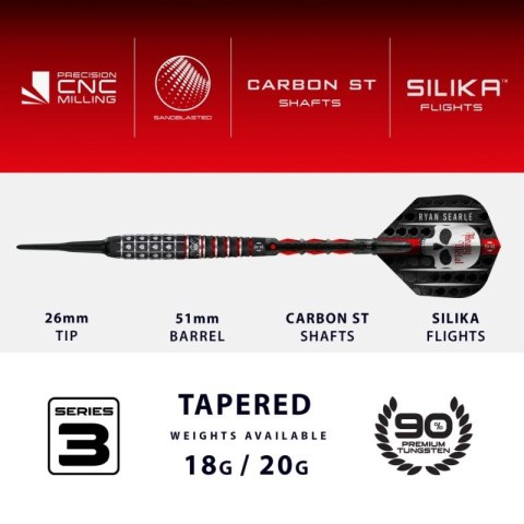 Rzutki Harrows RYAN SEARLE SERIES 3 90% softip