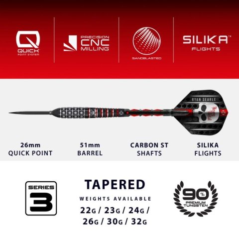 Rzutki Harrows RYAN SEARLE SERIES 3 90% steeltip