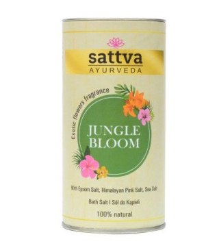 SÓL DO KĄPIELI JUNGLE BLOOM 300 g - SATTVA (AYURVEDA) SATTVA (kosmetyki ajurwedyjskie, kadzidełka)