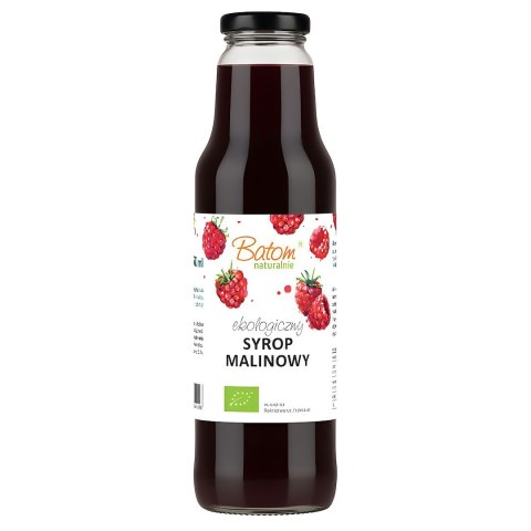SYROP MALINOWY BIO 750 ml - BATOM BATOM (oleje, soki, sole kąpielowe)
