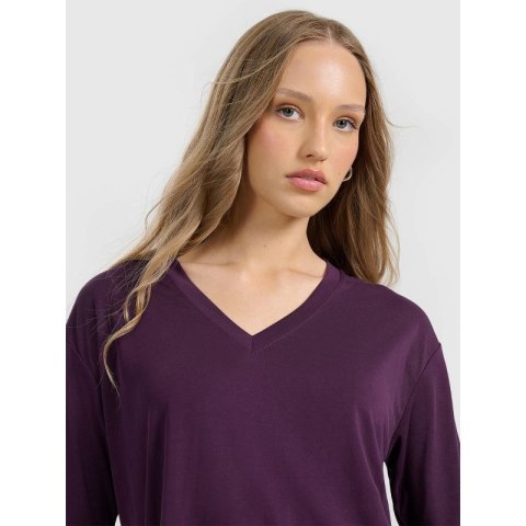 T-shirt oversize z modalem damski 4F 4FRAW25TTSHF3283-50S