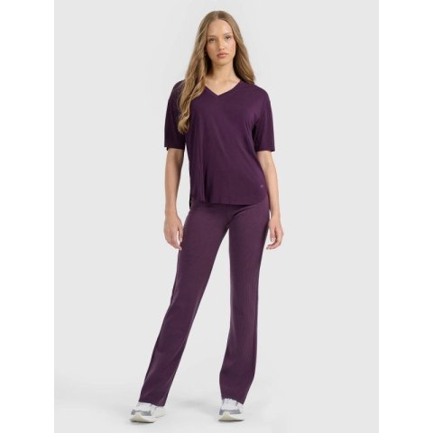 T-shirt oversize z modalem damski 4F 4FRAW25TTSHF3283-50S
