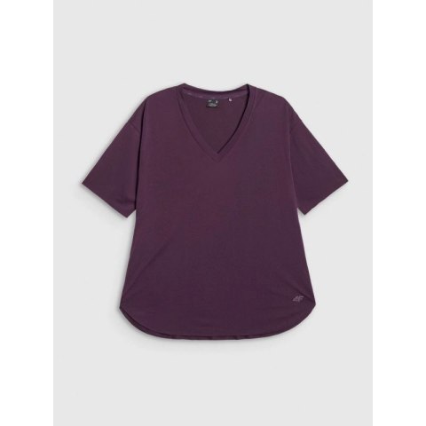 T-shirt oversize z modalem damski 4F 4FRAW25TTSHF3283-50S