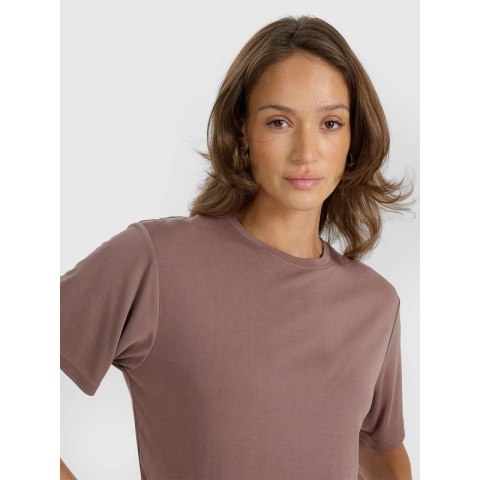 T-shirt oversize z modalem damski 4F 4FRAW25TTSHF3408-82S