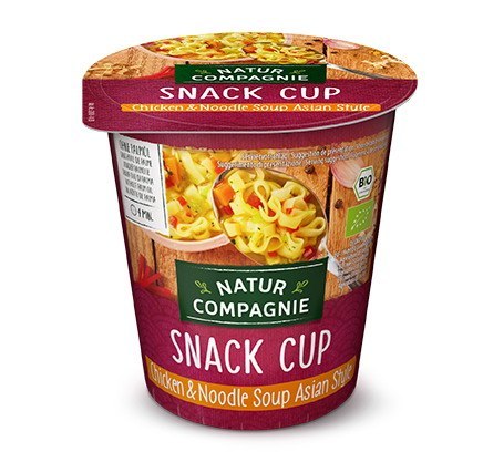 ZUPA W KUBKU Z MAKARONEM I KURCZAKIEM W STYLU AZJATYCKIM BIO 55 g - NATUR COMPAGNIE NATUR COMPAGNIE (buliony, kostki rosołowe)