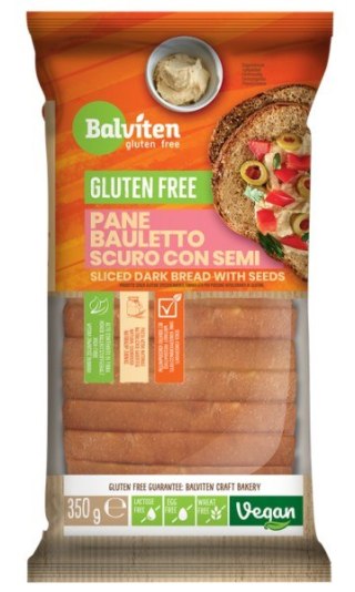 CHLEB CIEMNY Z ZIARNAMI KROJONY BEZGLUTENOWY 350 g - BALVITEN BALVITEN (chleby, mieszanki do wypieku)