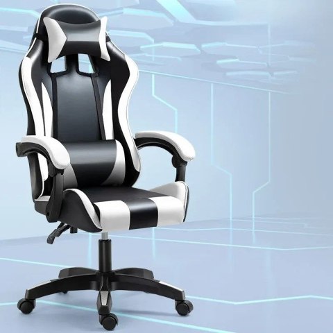 Extralink Gaming | Fotel gamingowy | biurowy, obrotowy, kubełkowy, czarno-biały, G-526