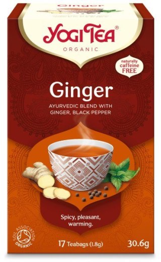 HERBATKA IMBIROWA (GINGER) BIO (17 x 1,8 g) 30,6 g - YOGI TEA YOGI TEA (herbaty i herbatki)