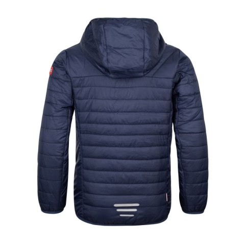 Kurtka ultralekka przejściowa dziecięca dla chłopca/dziewczynki Trollkids Kids Eikefjord Jacket navy/bright green (463-100) Trollkids