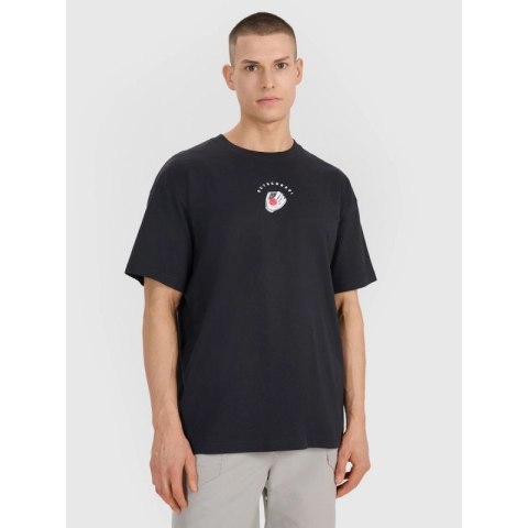 T-shirt oversize z nadrukiem męski 4F 4FRSS25TTSHM2981-20S