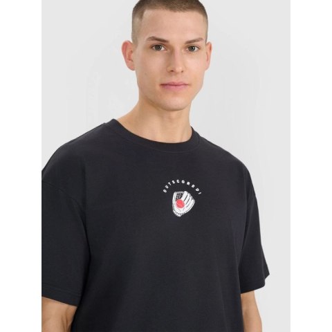 T-shirt oversize z nadrukiem męski 4F 4FRSS25TTSHM2981-20S