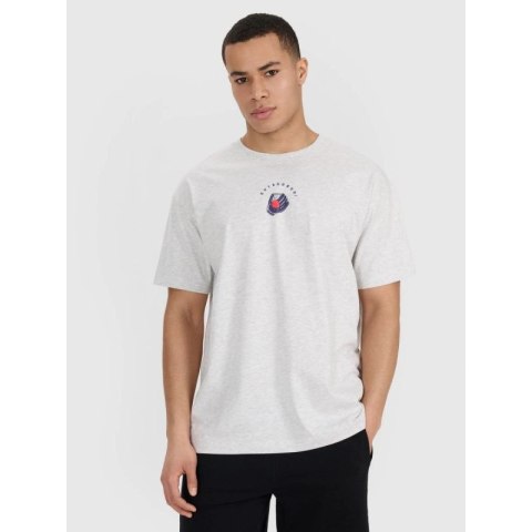 T-shirt oversize z nadrukiem męski 4F 4FRSS25TTSHM2981-27M