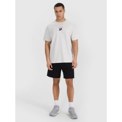 T-shirt oversize z nadrukiem męski 4F 4FRSS25TTSHM2981-27M