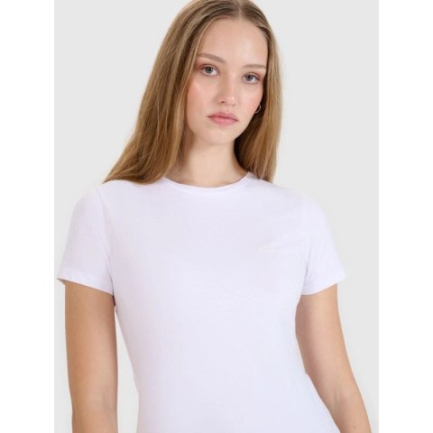 T-shirt slim damski (ZESTAW KOSZULEK 2 SZT.) 4F 4FRMM00TTSHF2709-10S