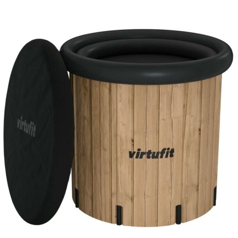 VIRTUFIT WANNA LODOWA XXL - 375 LITRÓW - IMITACJA DREWNA - Z AKCESORIAMI Virtufit