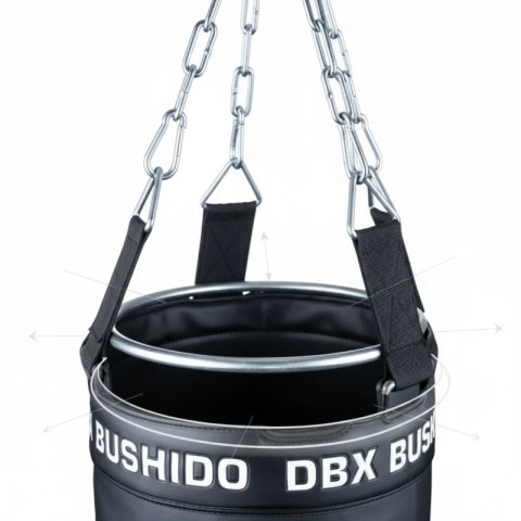 Worek bokserski PREMIUM - SBRX Black - Pusty - 130cm | DBX Bushido