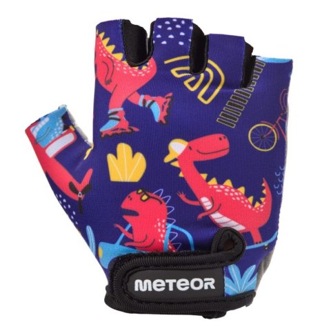 Rękawiczki rowerowe Meteor Kids Dino cars Jr 17390 roz. S Meteor